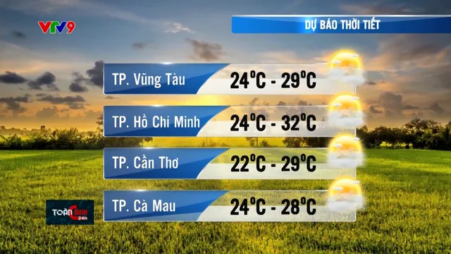 Dự báo thời tiết tối (15/01/2025