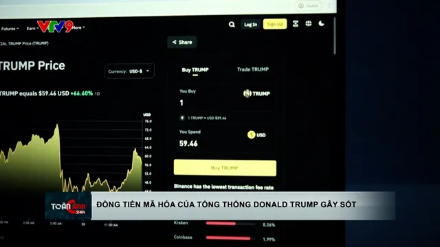 Đồng tiền mã hóa của Tổng thống Mỹ Donald Trump gây sốt