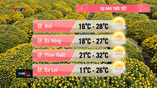 Dự báo thời tiết tối (01/02/2025)
