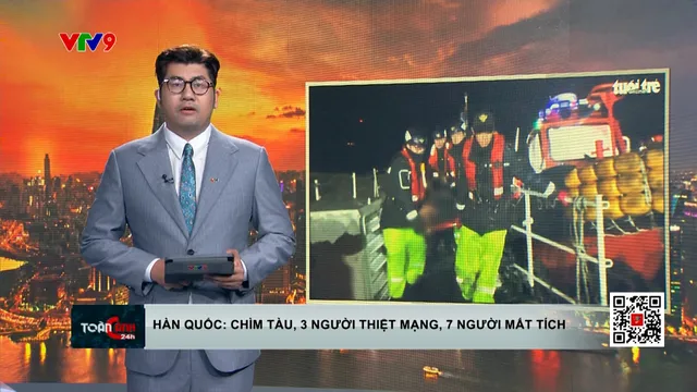 Tàu cá chìm ngoài khơi Hàn Quốc: 7 người mất tích, có thuyền viên Việt Nam