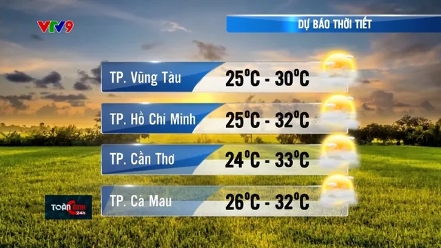 Dự báo thời tiết tối (16/02/2025)