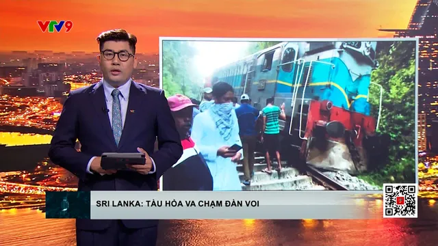 Sri Lanka: Tàu trật đường ray do va chạm với voi