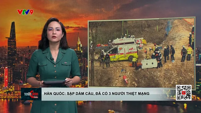 Hàn Quốc: Sập dầm cầu, đã có 3 người thiệt mạng