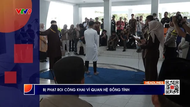 2 người Indonesia bị phạt roi công khai vì quan hệ đồng tính