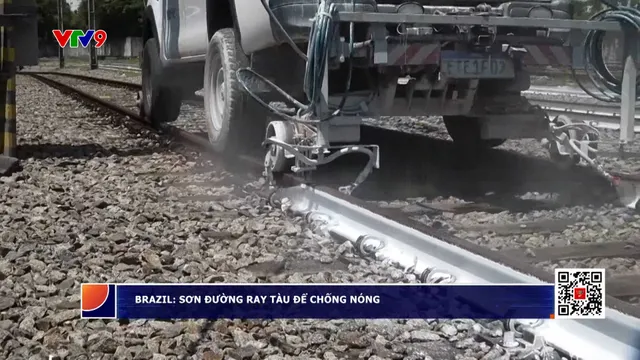 Brazil: Sơn trắng đường ray tàu để chống nóng