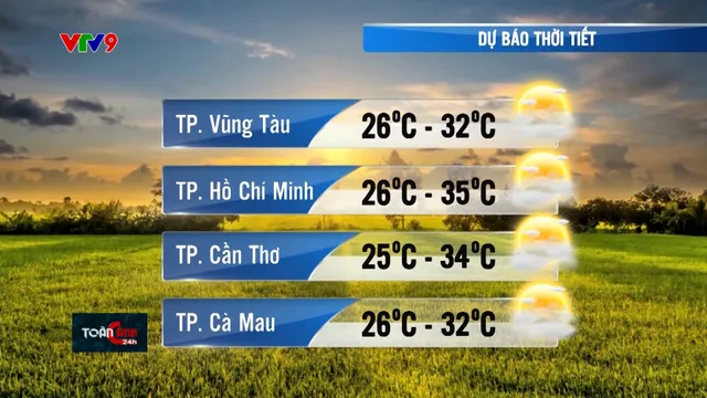 Dự báo thời tiết tối (14/03/2025)