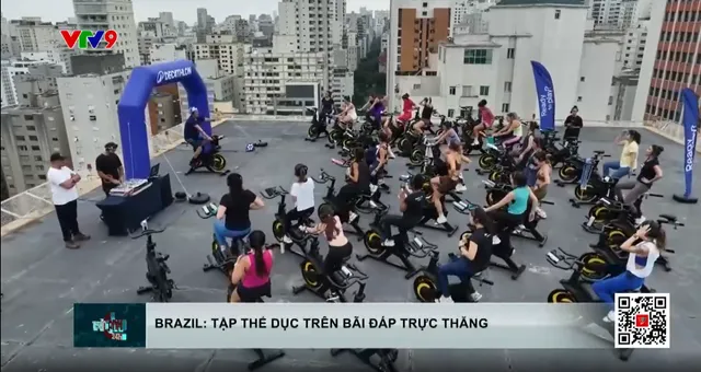 Brazil: Tập thể dục trên bãi đáp trực thăng