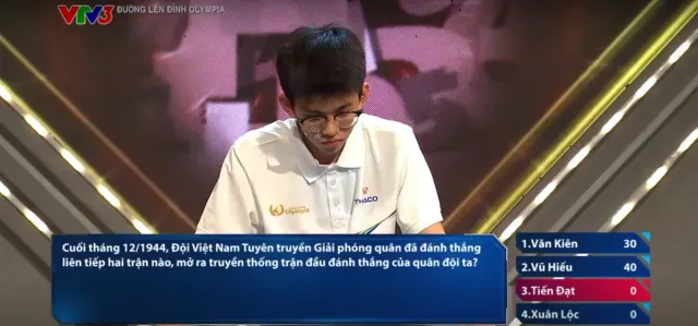 Road to Olympia Mount: A Regrettable  Finish, but  Hanoi Schoolboy   Advances to March Monthly Round - Ảnh 1.