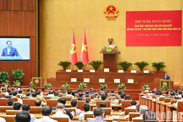In Pictures: General Secretary To Lam delivers speech at national conference on Resolution of 11th plenum of the 13th Party Central Committee - Ảnh 5.
