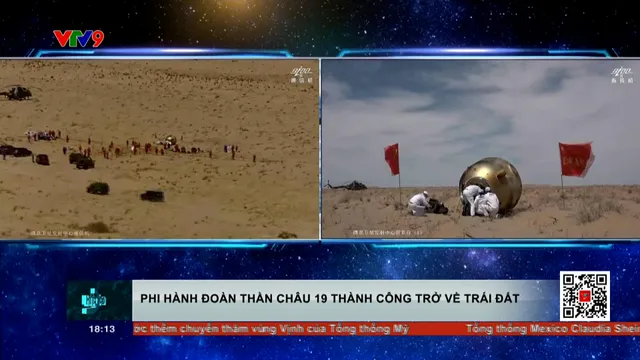 Phi hành đoàn tàu Thần Châu 19 thành công trở về Trái Đất