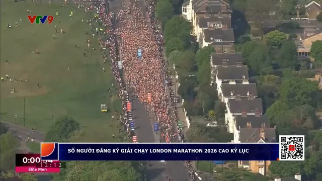 London Marathon 2026 ghi nhận số người đăng ký cao kỷ lục