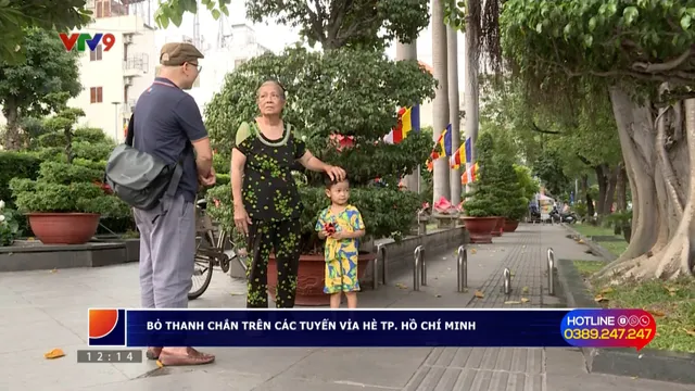 Alo V9 (04/5/2025): Bỏ thanh chắn trên các tuyến vỉa hè TP. Hồ Chí Minh