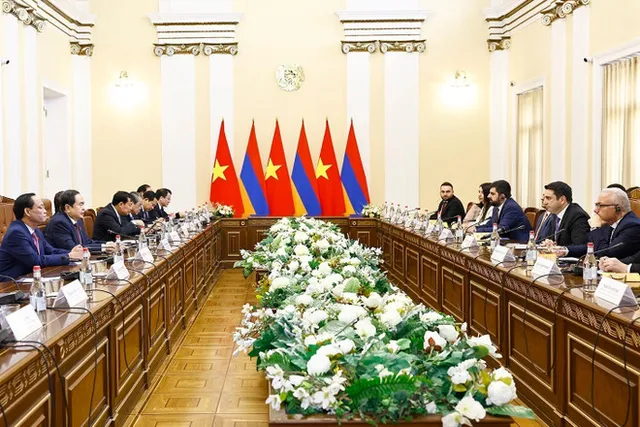 Vietnam, Armenia foster traditional ties in Yerevan talks - Ảnh 1.