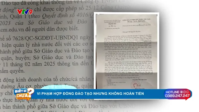 Alo V9: Ký hợp đồng học tiếng đức, không đòi được cả tiền lẫn giấy tờ