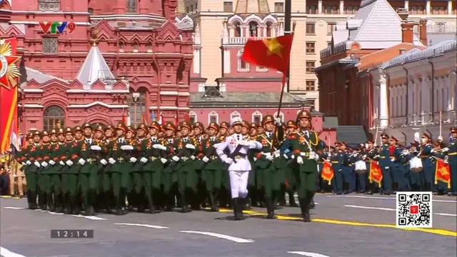 Quân đội nhân dân Việt Nam trong lễ duyệt binh ở Nga