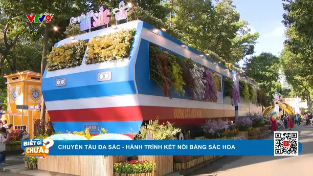Chuyến tàu đa sắc - hành trình kết nối bằng sắc hoa