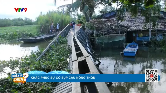 Khắc phục sự cố sụp cầu nông thôn