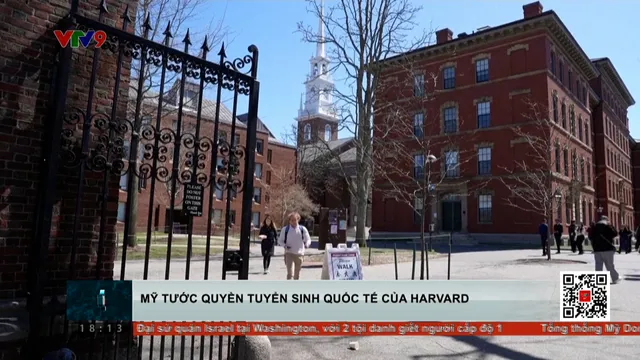 Mỹ tước quyền tuyển sinh sinh viên quốc tế của Đại học Havard