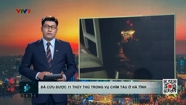 10 thuyền viên trong vụ chìm tàu ở Hà Tĩnh đã được cứu sống