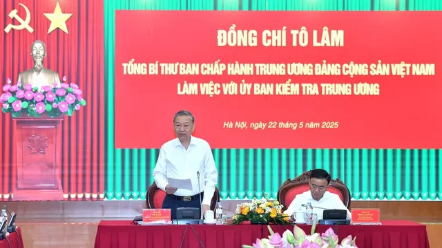 In Pictures: Party chief works with Party Central Committee’s Inspection Commission - Ảnh 1.