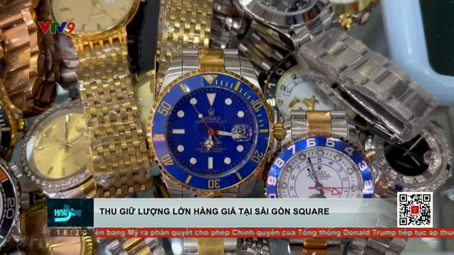 Thu giữ lượng lớn hàng giả tại Sài Gòn Square