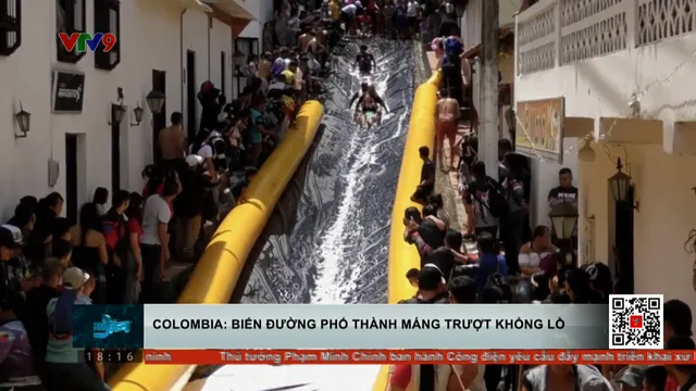 Colombia: Biến đường phố thành máng trượt khổng lồ