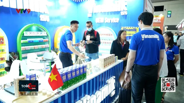 Ngành sữa Việt ghi dấu hội chợ quốc tế