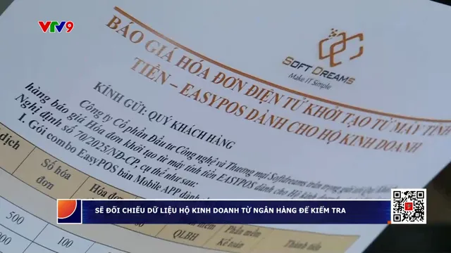 Sẽ đối chiếu dữ liệu hộ kinh doanh từ ngân hàng để kiểm tra