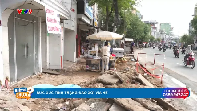 Bức xúc tình trạng đào xới vỉa hè