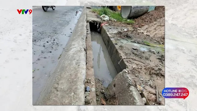 Mương thoát nước không có nắp đậy