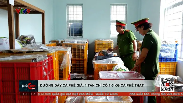 Đường dây cà phê giả: 1 tấn chỉ có 1-5 kg cà phê thật