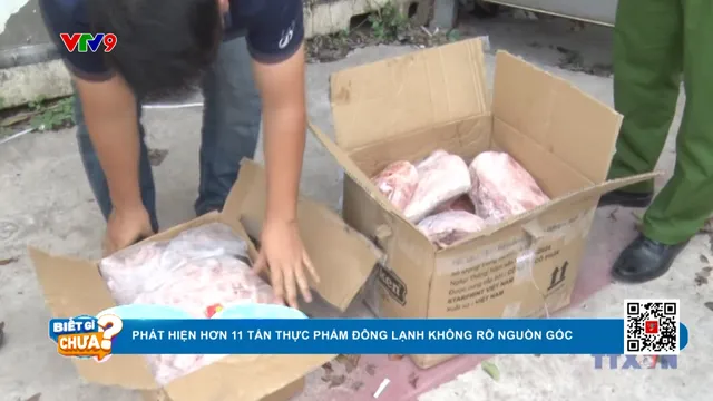 Giật mình hình ảnh hơn 11 tấn chân gà, thịt heo đông lạnh không rõ nguồn gốc