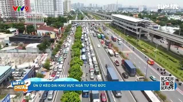 Ùn ứ kéo dài tại ngã tư Thủ Đức, TP. Hồ Chí Minh