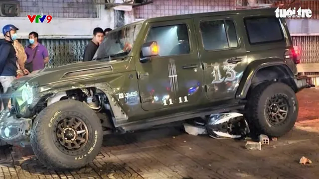 Ô tô “Điên” tông hàng loạt xe máy ở Quận Bình Tân, TP. Hồ Chí Minh