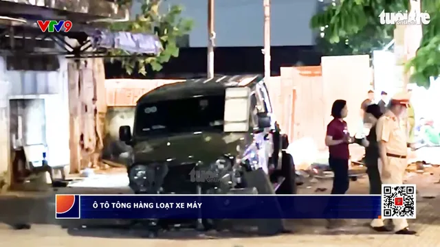 Ô tô "điên" tông hàng loạt xe máy ở quận Bình Tân, hai người chết là mẹ con