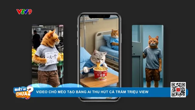 Những video chó mèo tạo bằng AI thu hút cả trăm triệu view