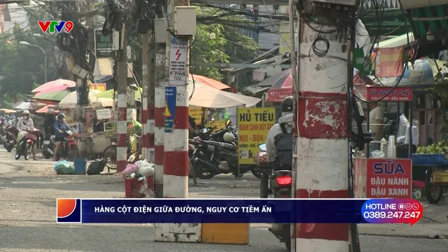Alo V9 (20/6/2025): Hàng cột điện án ngữ giữa đường