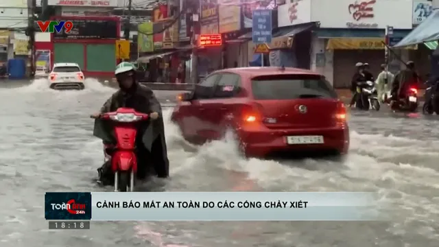 Cảnh báo mất an toàn do các cống chảy xiết