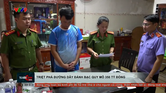 Triệt xóa đường dây đánh bạc quy mô 350 tỷ