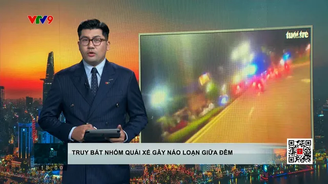 Video cảnh sát 113 nổ súng chỉ thiên truy bắt nhóm 'quái xế' phóng xe gây náo loạn giữa đêm