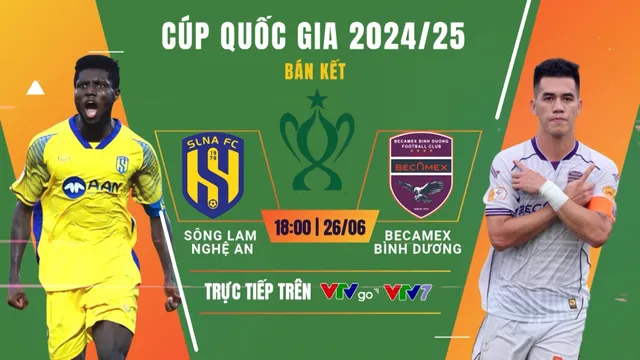 Bán kết Cúp Quốc gia 2025: Derby Thủ đô CAHN vs Thể Công Viettel; Khó đoán SLNA vs B. Bình Dương
- Ảnh 3. Bán kết Cúp Quốc gia 2025: Derby Thủ đô CAHN vs Thể Công Viettel; Khó đoán SLNA vs B. Bình Dương
- Ảnh 3.