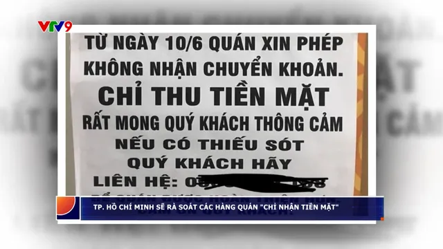 TP. Hồ Chí Minh rà soát dấu hiệu trốn thuế hàng quán chỉ nhận tiền mặt