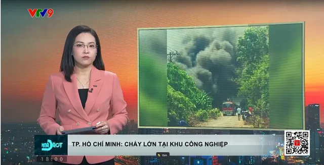 Cháy lớn khu công nghiệp tại TP. Hồ Chí Minh