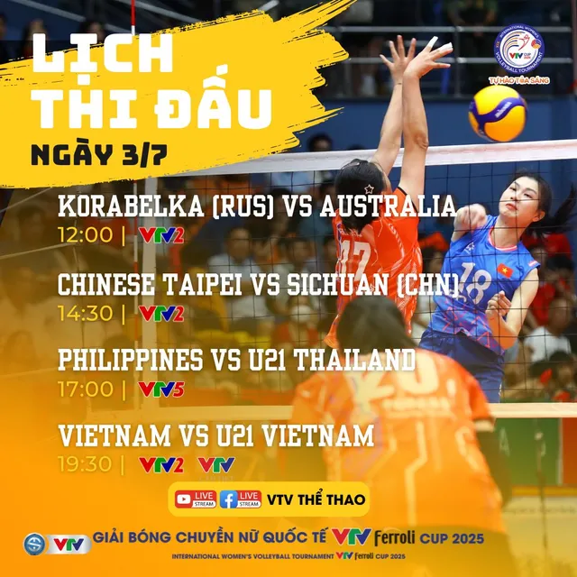 Lịch thi đấu và trực tiếp VTV Ferroli Cup 2025 ngày 3/7: Tuyển Việt Nam gặp đàn em U21- Ảnh 1.