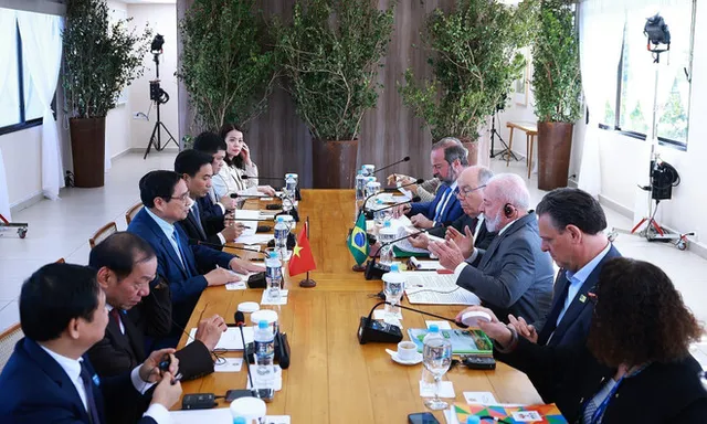 Vietnamese Prime Minister holds talks with Brazilian President in Rio de Janeiro - Ảnh 1.