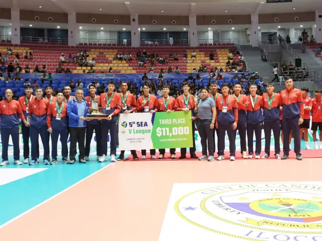 Bóng chuyền nam Việt Nam cải thiện thành tích tại SEA V.League 2025 - Chặng 1- Ảnh 1.