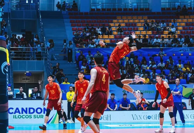Tuyển bóng chuyền nam Việt Nam giành ngôi á quân chặng 2 SEA V.League 2025- Ảnh 1.