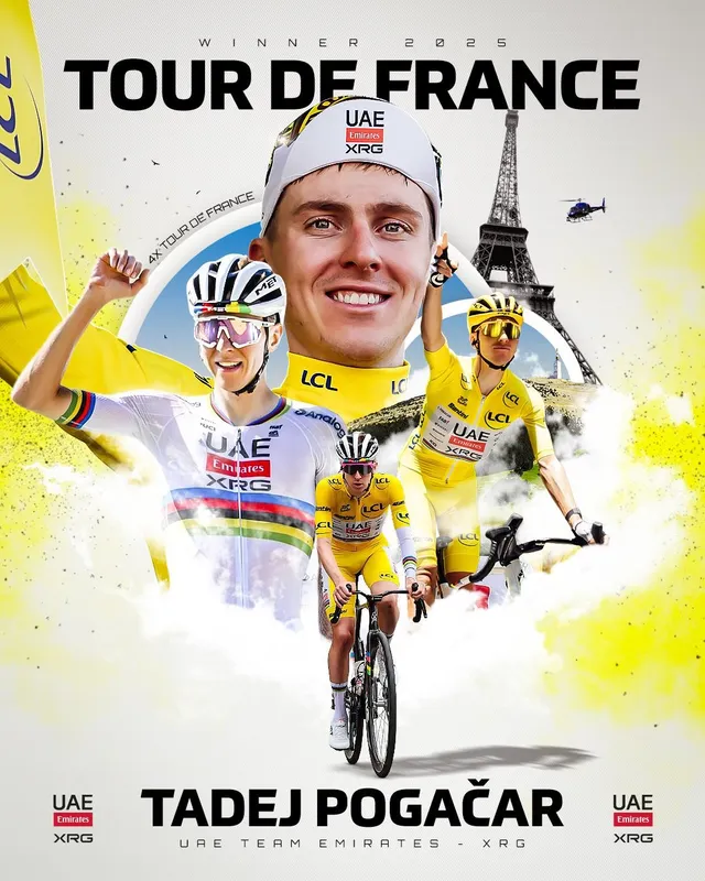 Tadej Pogacar lần thứ 4 vô địch Tour de France- Ảnh 1.