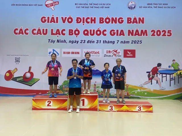 Giải Vô địch bóng bàn các câu lạc bộ quốc gia 2025: Khép lại với nhiều dấu ấn đẹp- Ảnh 1.