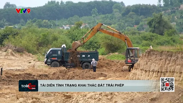Tái diễn tình trạng khai thác đất trái phép